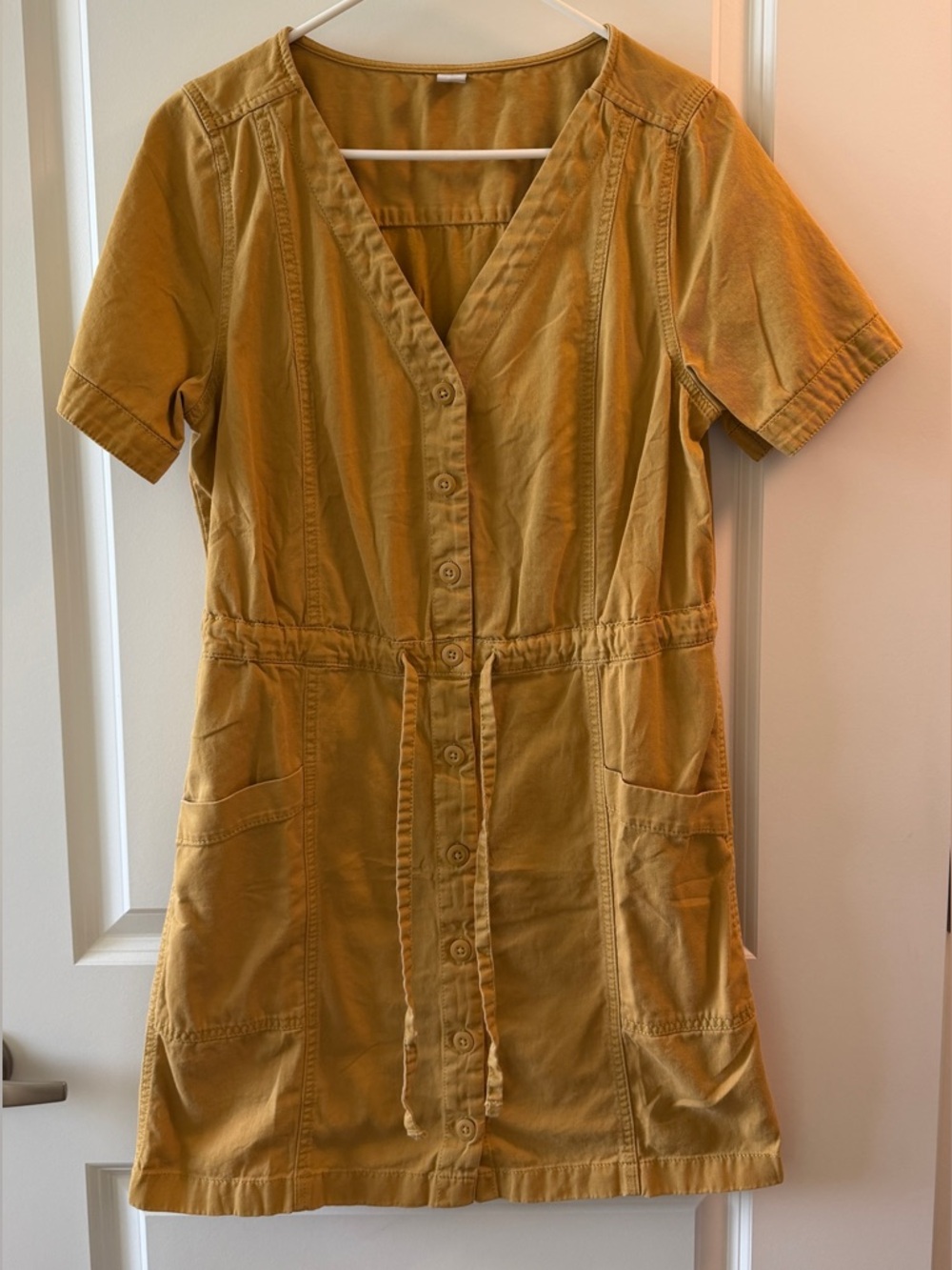 Mustard Denim Dress